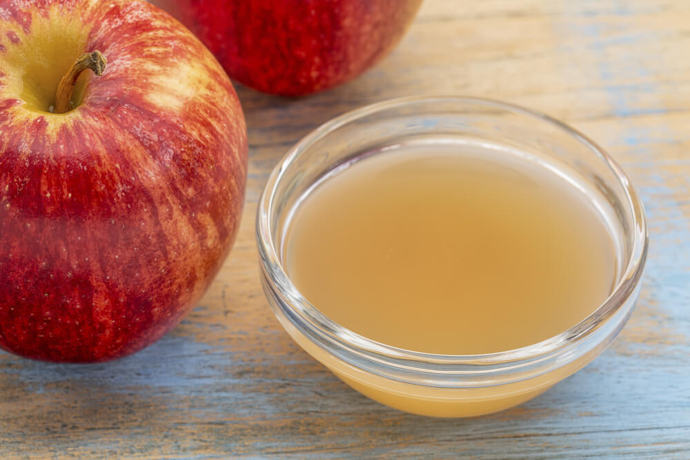Apple cider Vinegar is regarded as the best substitute for orange juice