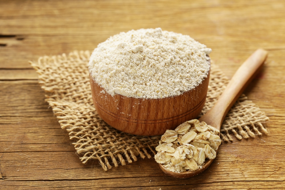 Oat flour is the best brown rice flour substitute