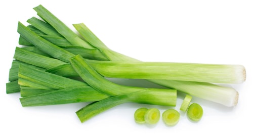 Leeks as red onion substitute