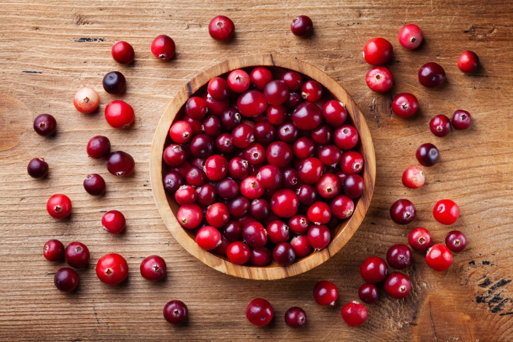 Cranberries can also be used to achieve red color in food