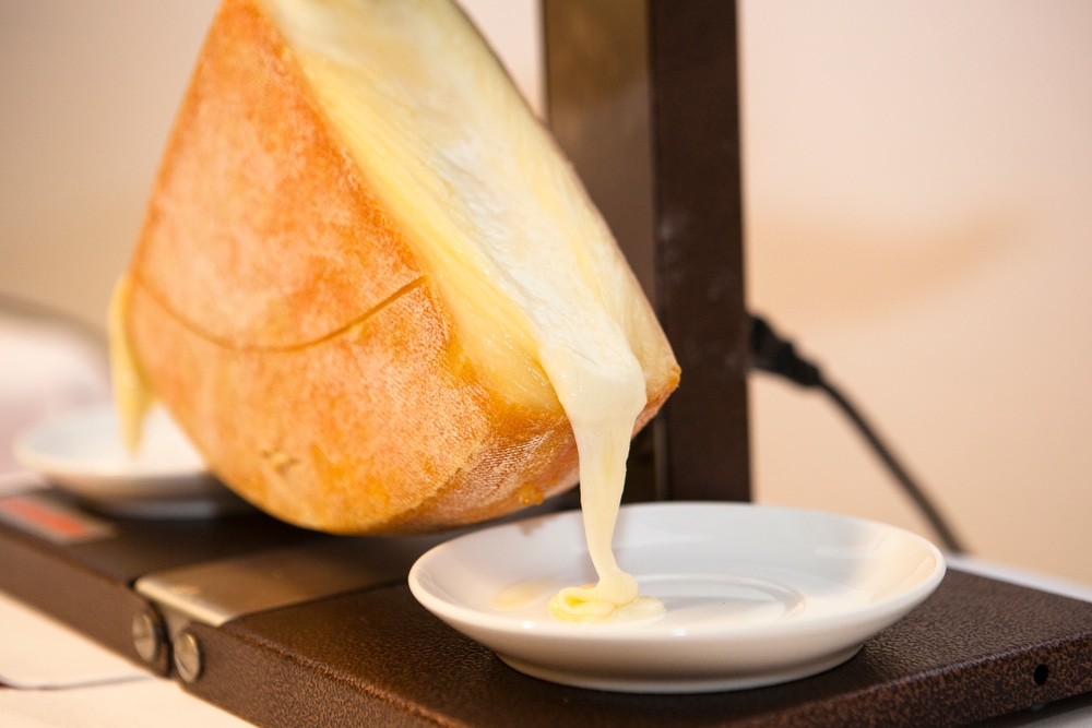 Raclette cheese is similar to gruyere