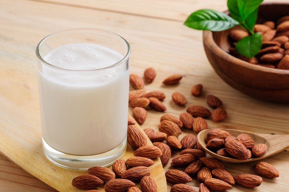 Almond milk can be a good replacement for coconut milk