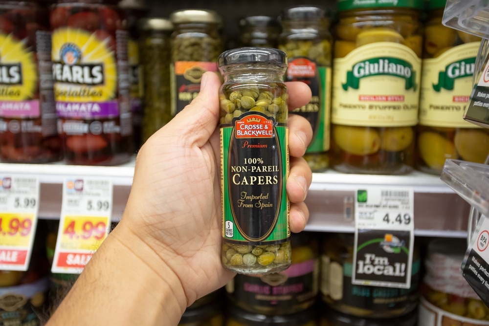 Capers In The Grocery Store