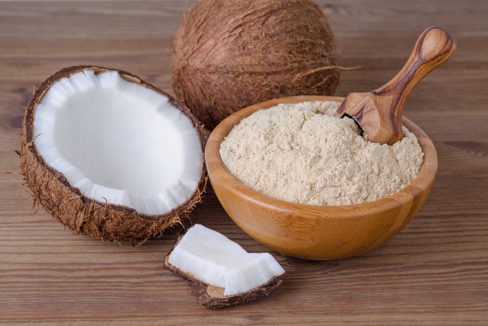 Coconut Flour can be used as a sweet rice flour subsitute