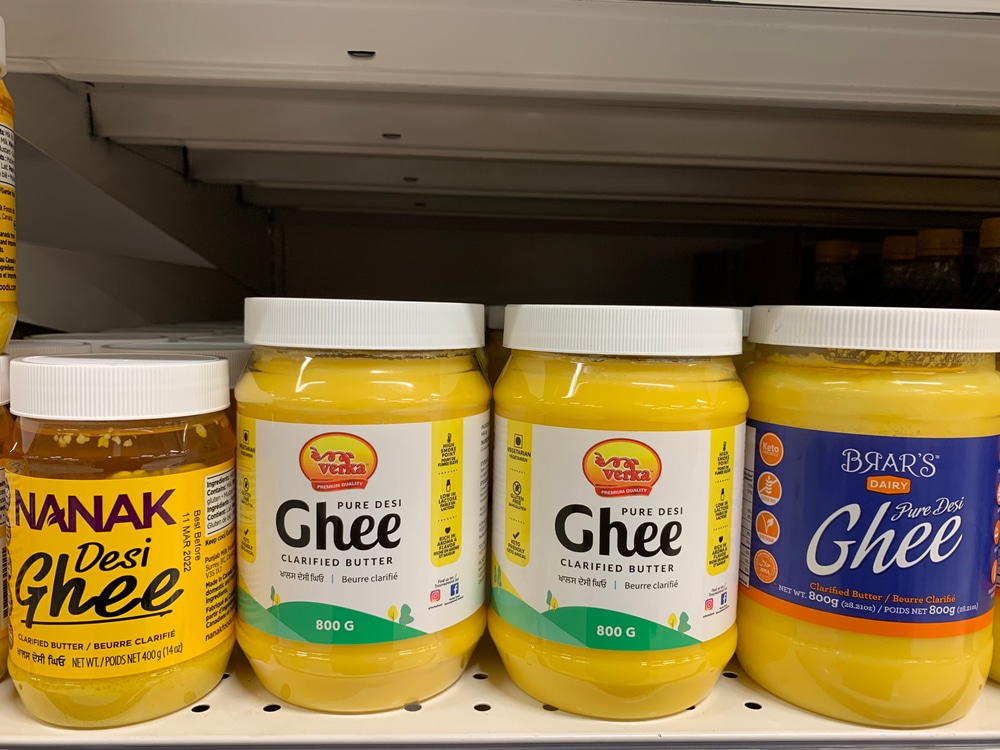 Ghee butter in Grocery Store