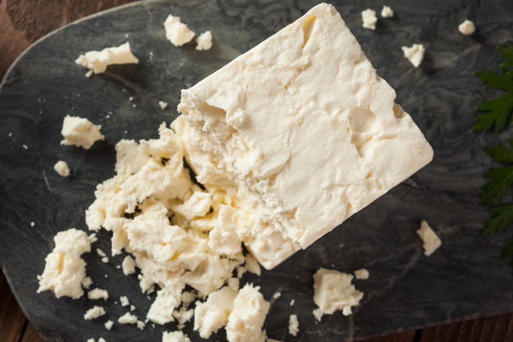 Goat Cheese Crumbles is the best feta cheese substitute for salad