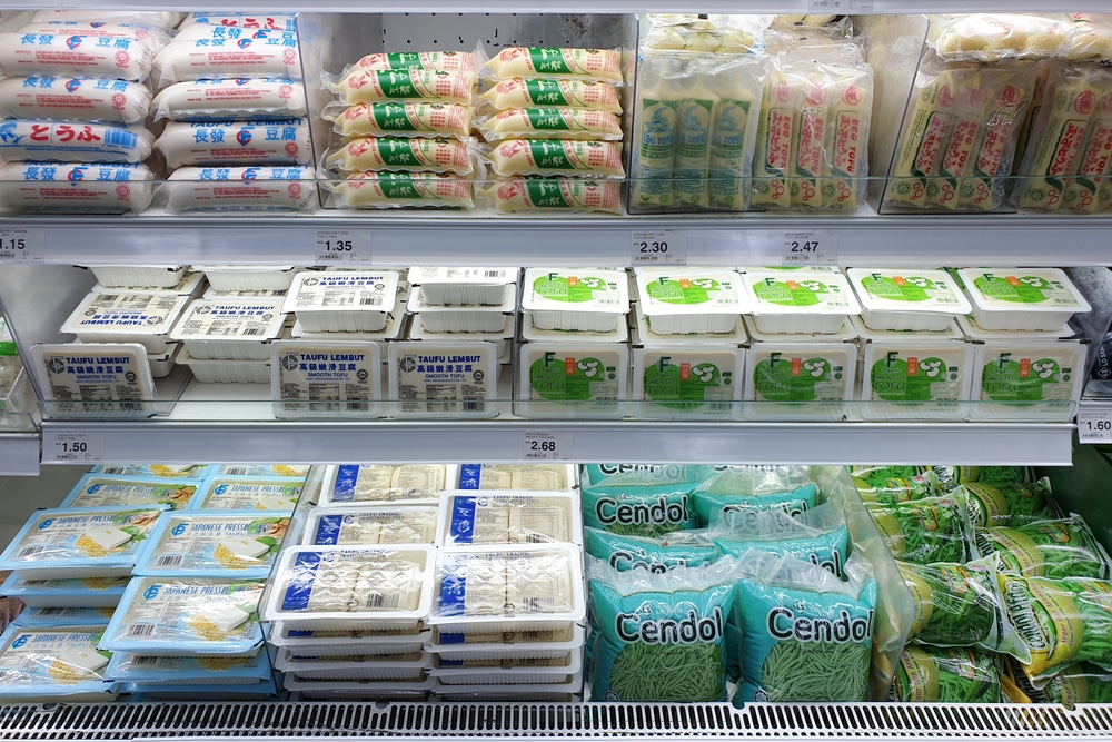 Branded TOFU in the refrigerated section
