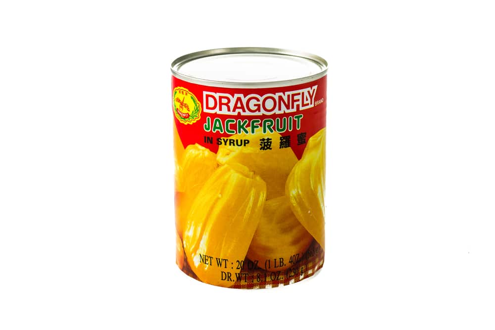 Canned Jackfruit in Grocery Store