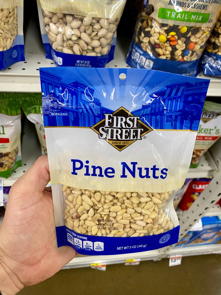 Pine Nuts in the grocery store