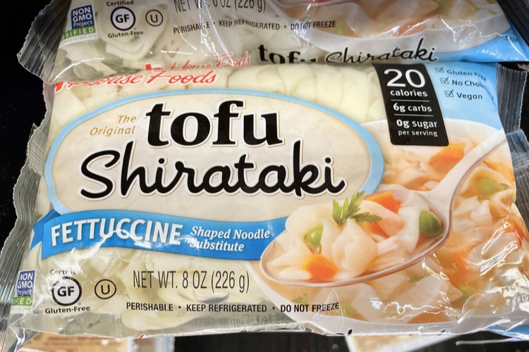 Shirataki Noodles in the Grocery Store