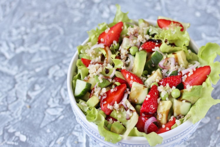 Strawberry, Spinach, and Quinoa Salad