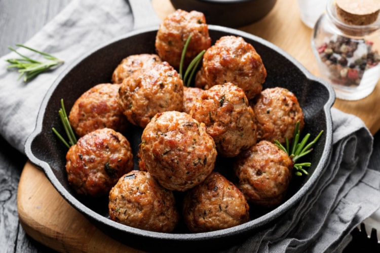 Meatballs are excellent parings with mashed potatoes