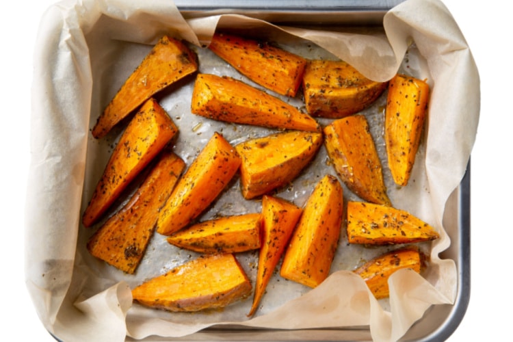 Roasted Sweet Potatoes With Herbs